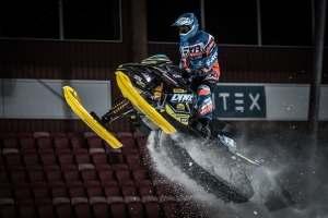 61 Emil Hansson, NMS Boden, Team Kjellin Motorsports. Lynx Skotercross. Boden Arena Super-X 2018. 